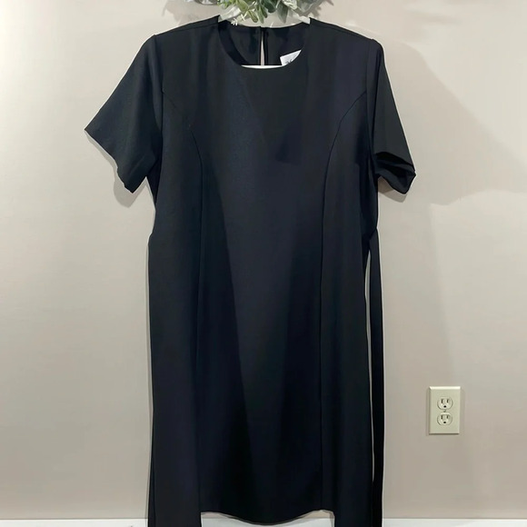 Anthony Richards Short Sleeve Black Dress 18S - Picture 1 of 14